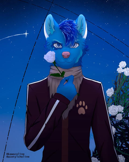 Simple Half Body + Fur + BG